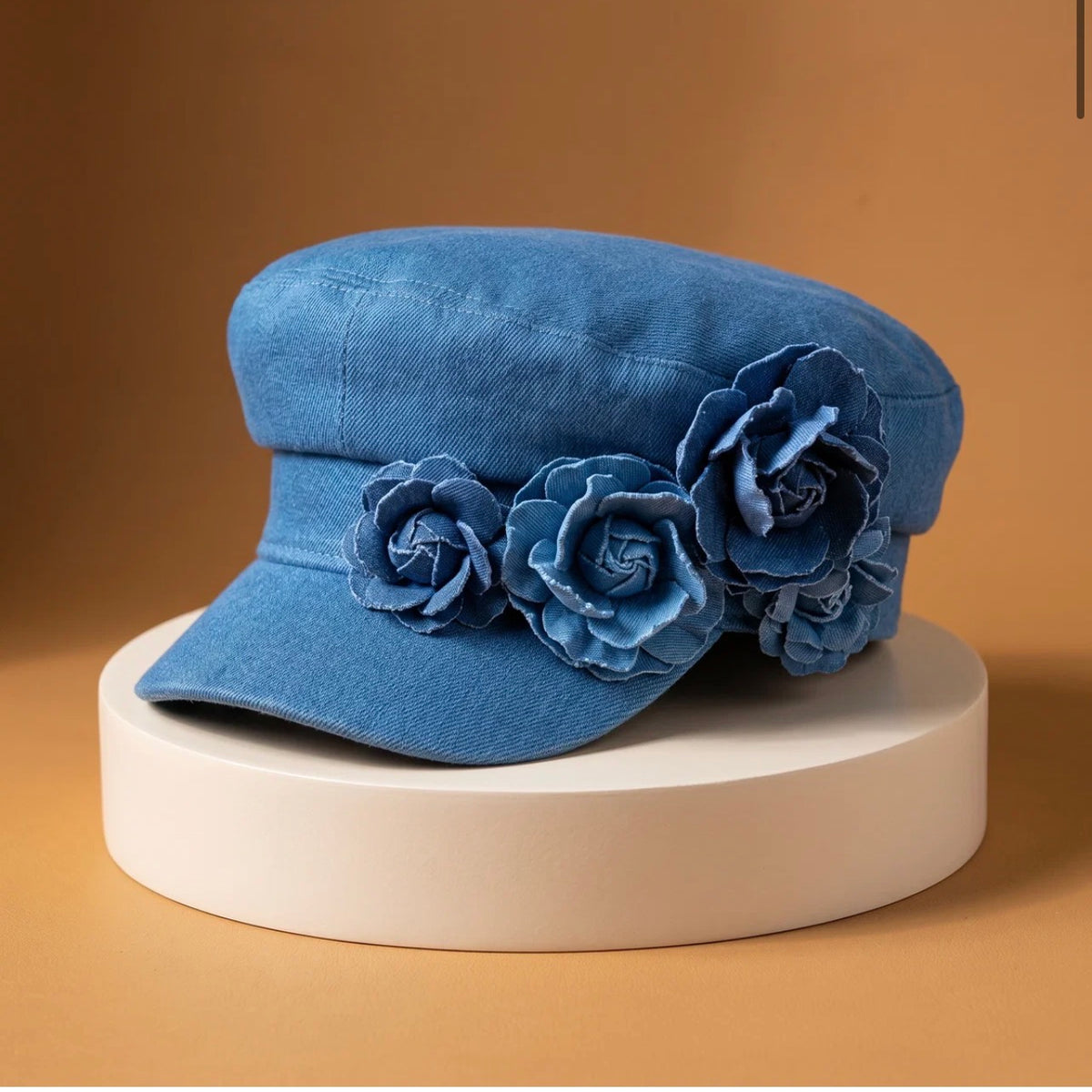 Peony Denim Hat