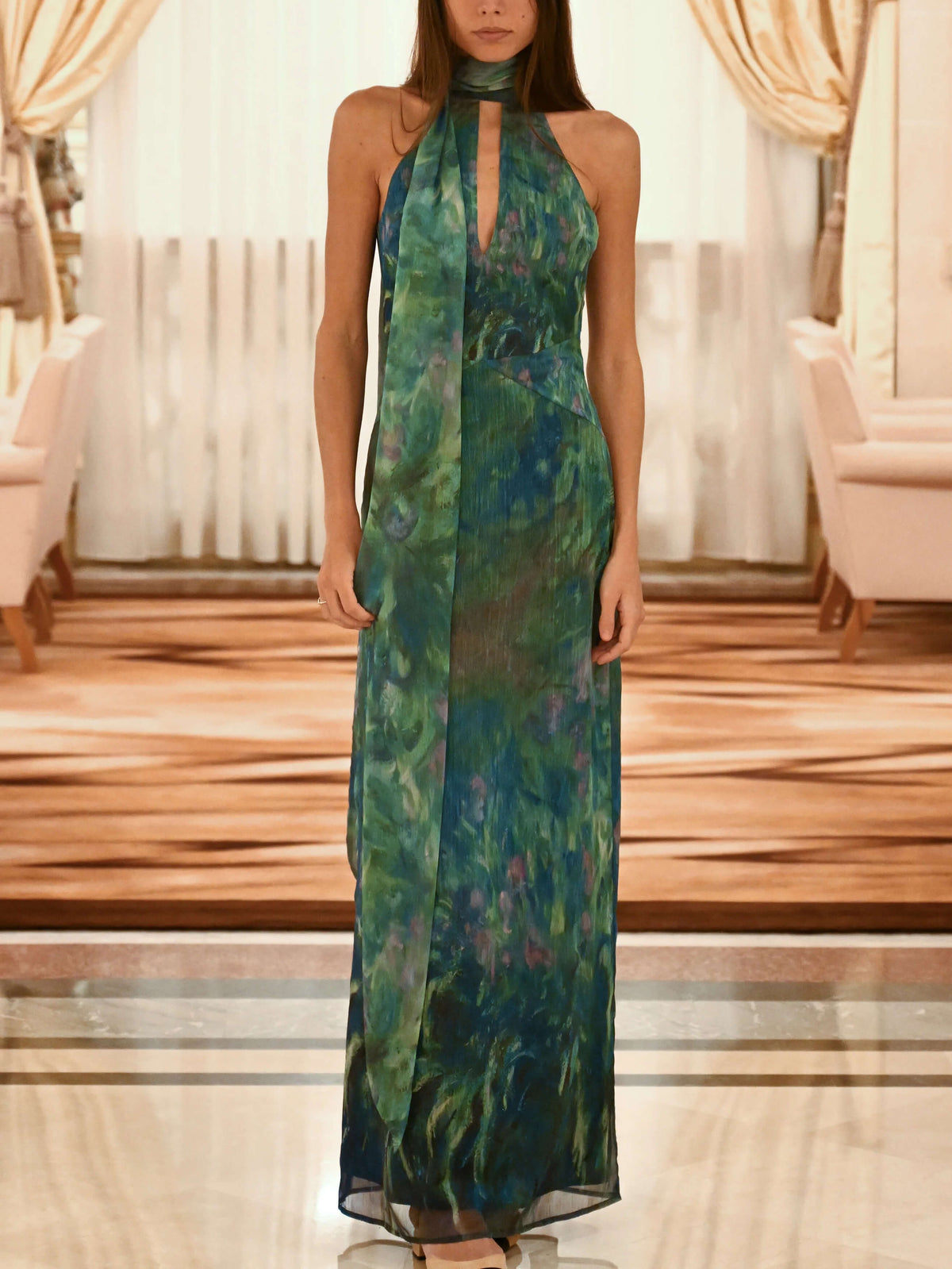Monet Irises Gown