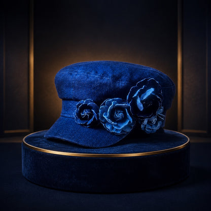 Peony Denim Hat