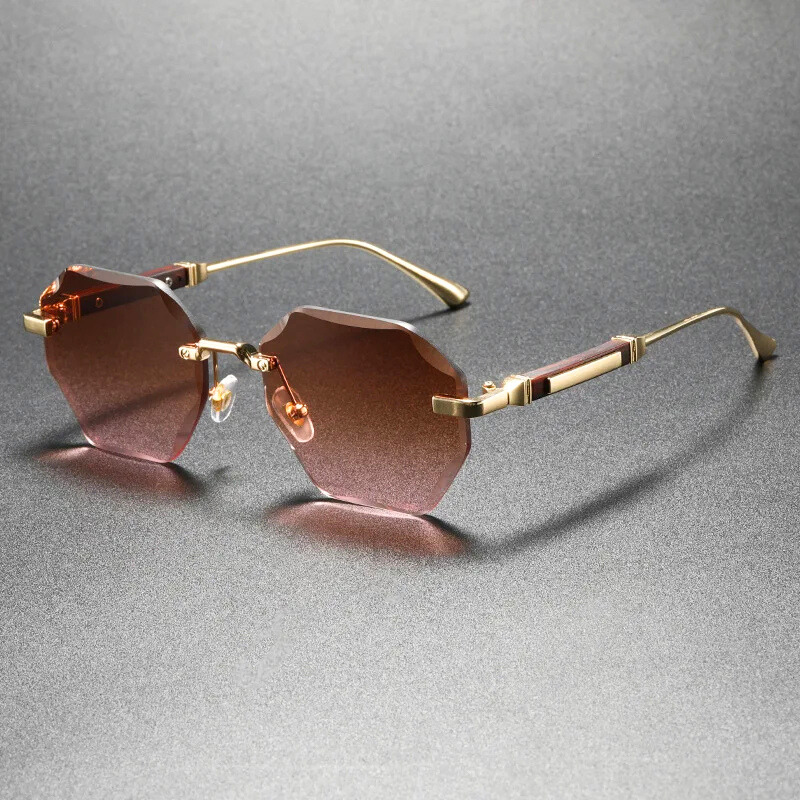 Hexa Rimless Sunglasses