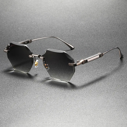 Hexa Rimless Sunglasses
