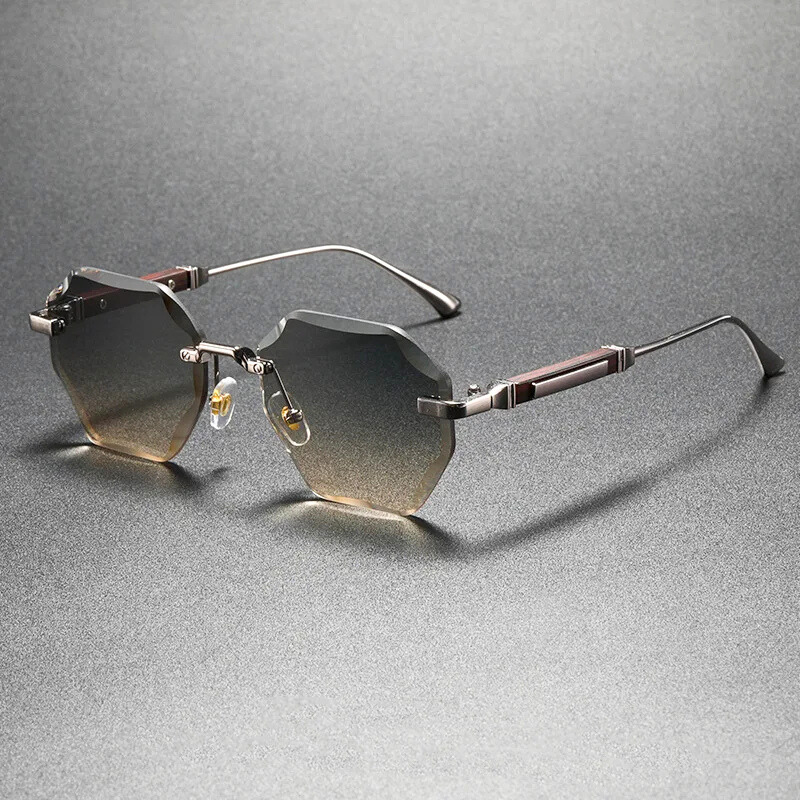 Hexa Rimless Sunglasses