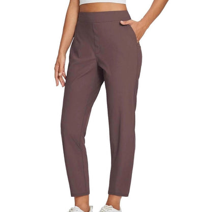 Women’s High-Waisted Zip-Pocket Trousers
