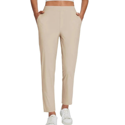 Women’s High-Waisted Zip-Pocket Trousers