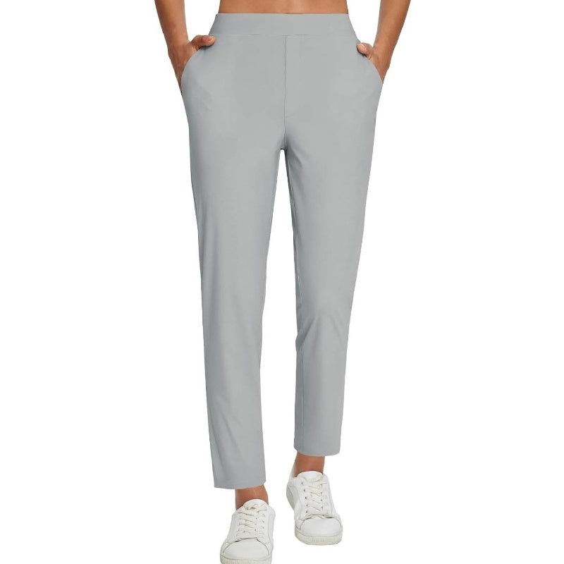 Women’s High-Waisted Zip-Pocket Trousers