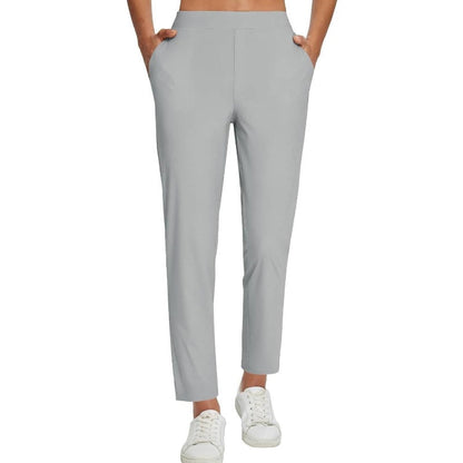 Women’s High-Waisted Zip-Pocket Trousers
